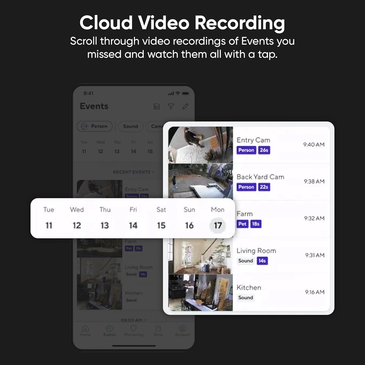imageWyze Security Plan Cam Plus 1 Camera 1 Month Subscription AI features Smart Detection for Person Pet Package Vehicle and Glass Break Security Surveillance and Monitoring Rolling 14 Days Event Video Recording Activation Required Cancel Anytime1 Month Unlimited Cameras