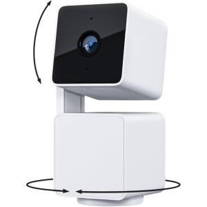 WYZE Cam Pan v3, Indoor/Outdoor IP65-Rated 1080p Pan/Tilt/Zoom Wi-Fi Smart Home Security Camera with Color Night Vision, 2-Way Audio, Compatible with Alexa & Google Assistant, Free Expert Setup(White)