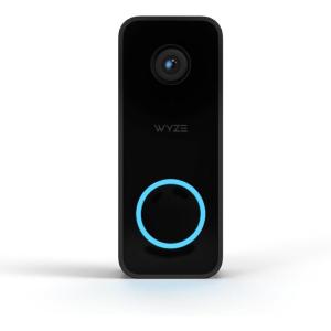 WYZE Wired Doorbell Camera v2(existing doorbell Wiring Required), 2K Security Video Doorbell, Color Night Vision, 2-Way Audio, Package Monitor, Works with Alexa & Google Assistant. Free Expert Setup(Doorbell v2)