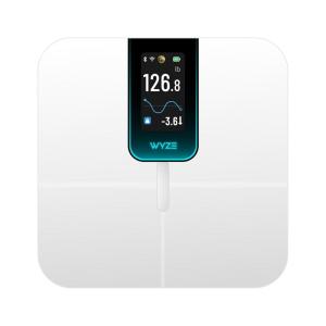 Wyze Smart Scale, Scale for Body Weight, Digital Bathroom Scale for Body Fat, BMI, and Heart Rate, Body Composition Analyzer with App, Batteries Included, Bluetooth, 400 lb, Black(Wyze Scale Ultra – White)