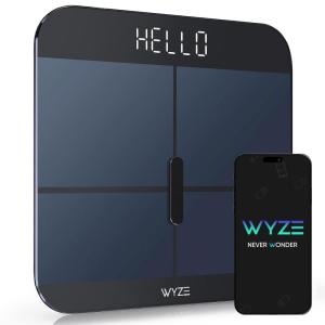Wyze Smart Scale X – Digital Bathroom Scale for Body Weight, BMI, Body Fat, Muscle Mass, Heart Rate Monitor | ITO Glass & LED Backlight | Batteries Included, 400 lbs (White)(Wyze Scale X Black – FSA/HSA Eligible)