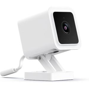 WYZE Cam v3 with Color Night Vision, Wired 1080p HD Indoor/Outdoor Video Camera, 2-Way Audio, Works with Alexa, Google Assistant, and IFTTT(White)
