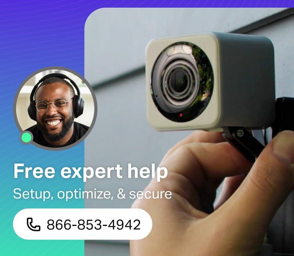 imageWYZE Cam v4 Latest Model 25K AI Security Camera IndoorOutdoor Cameras for Home Security Baby Monitor amp Pet Camera Vibrant Color Night Vision No Subscription Required Free Expert HelpWhite