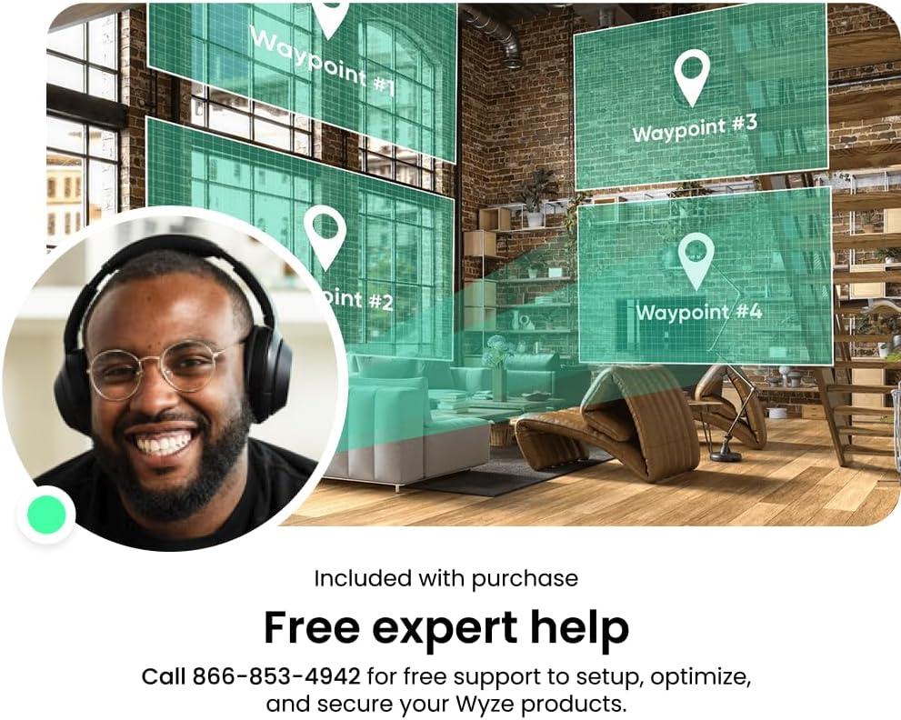 imageWYZE Floodlight Camera v2 Security Camera Outdoor 2K HD with Color Night Vision 2800Lumen LEDs 160 Wide View 105dB Siren Works with Alexa amp Google Assistant Wired Free Expert SupportBlack