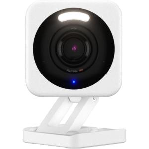 WYZE Cam v4 (Latest Model), 2.5K AI Security Camera, Indoor/Outdoor Cameras for Home Security, Baby Monitor & Pet Camera, Vibrant Color Night Vision, No Subscription Required, Free Expert Help(White)
