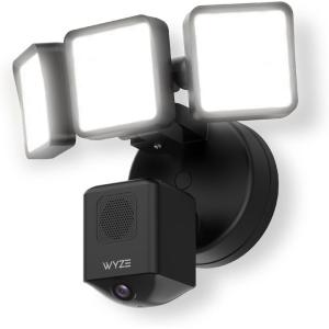 WYZE Floodlight Camera Pro, PCMag Editors’ Choice 3000-Lumen LEDs, 2.5K HD Outdoor Security Camera, 180° Wide View, Color Night Vision, Works with Alexa & Google, Wired. Free Expert Setup(Black)