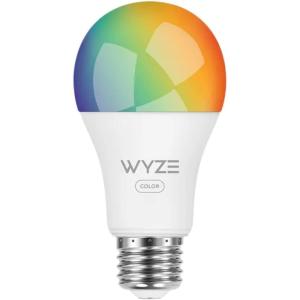 Wyze Bulb Color, 1100 Lumen WiFi RGB and Tunable White A19 Smart Bulb, Works with Alexa and Google Assistant, One-Pack – A Certified for Humans Device(Color)